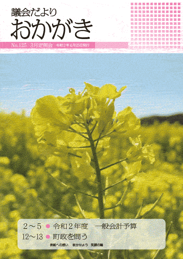 議会だより令和2年4月25日　125号表紙